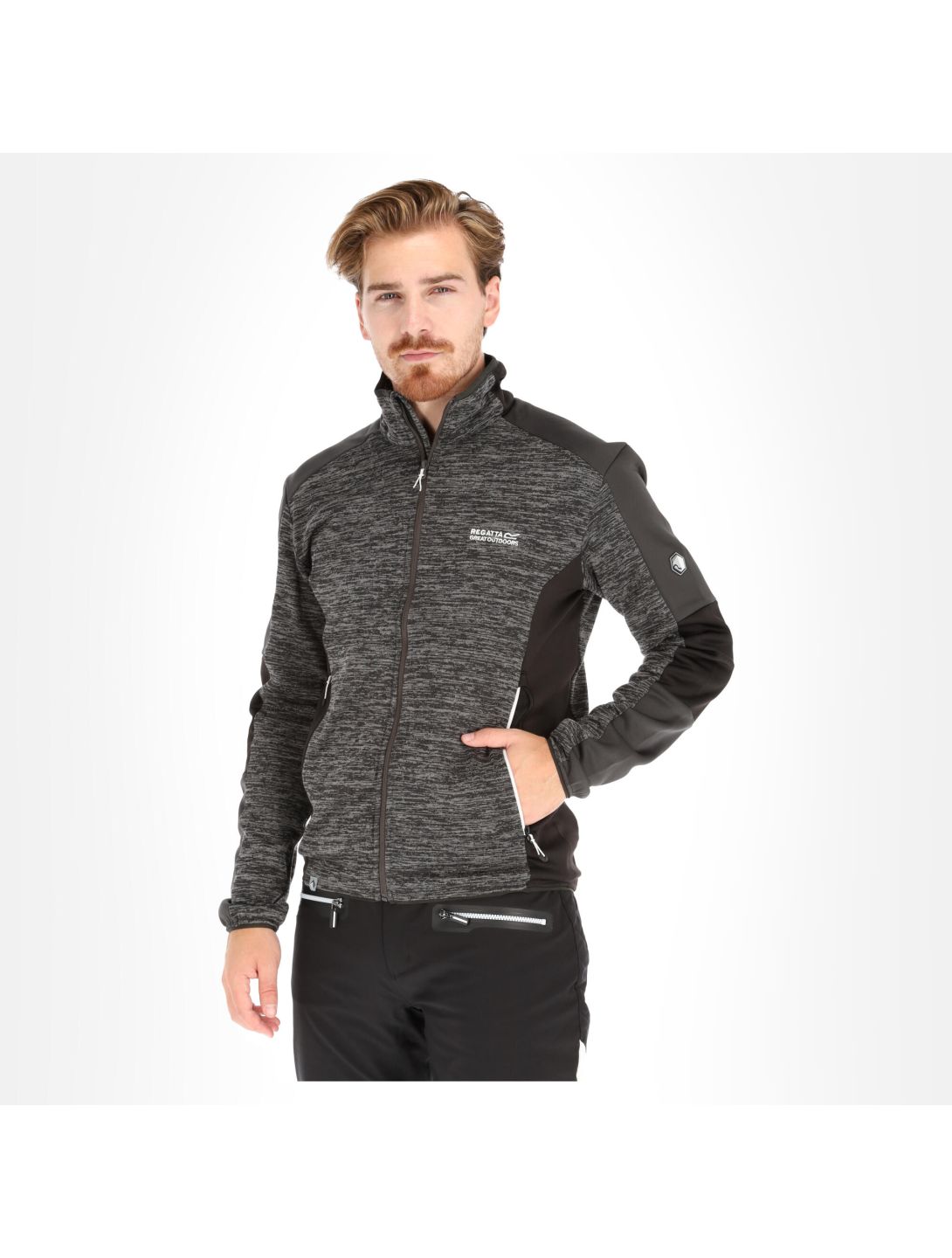 Regatta, Coladane chaleco hombres ash negro