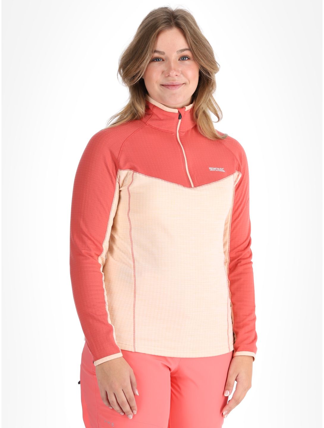 Regatta, Hepley jersey mujeres Mineral Red / Peach Parfait Marl rojo, rosa 