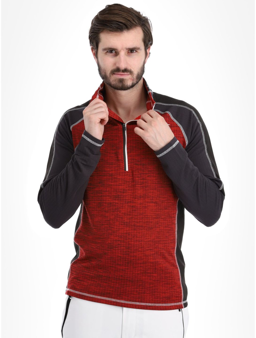 Regatta, Hepley jersey hombres Danger Red / Ash gris, rojo 