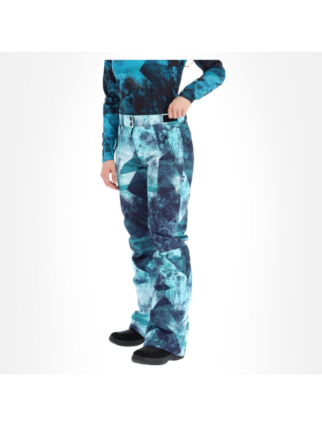 Rehall, Abbey-R pantalones de esquí mujeres graphic aqua azul