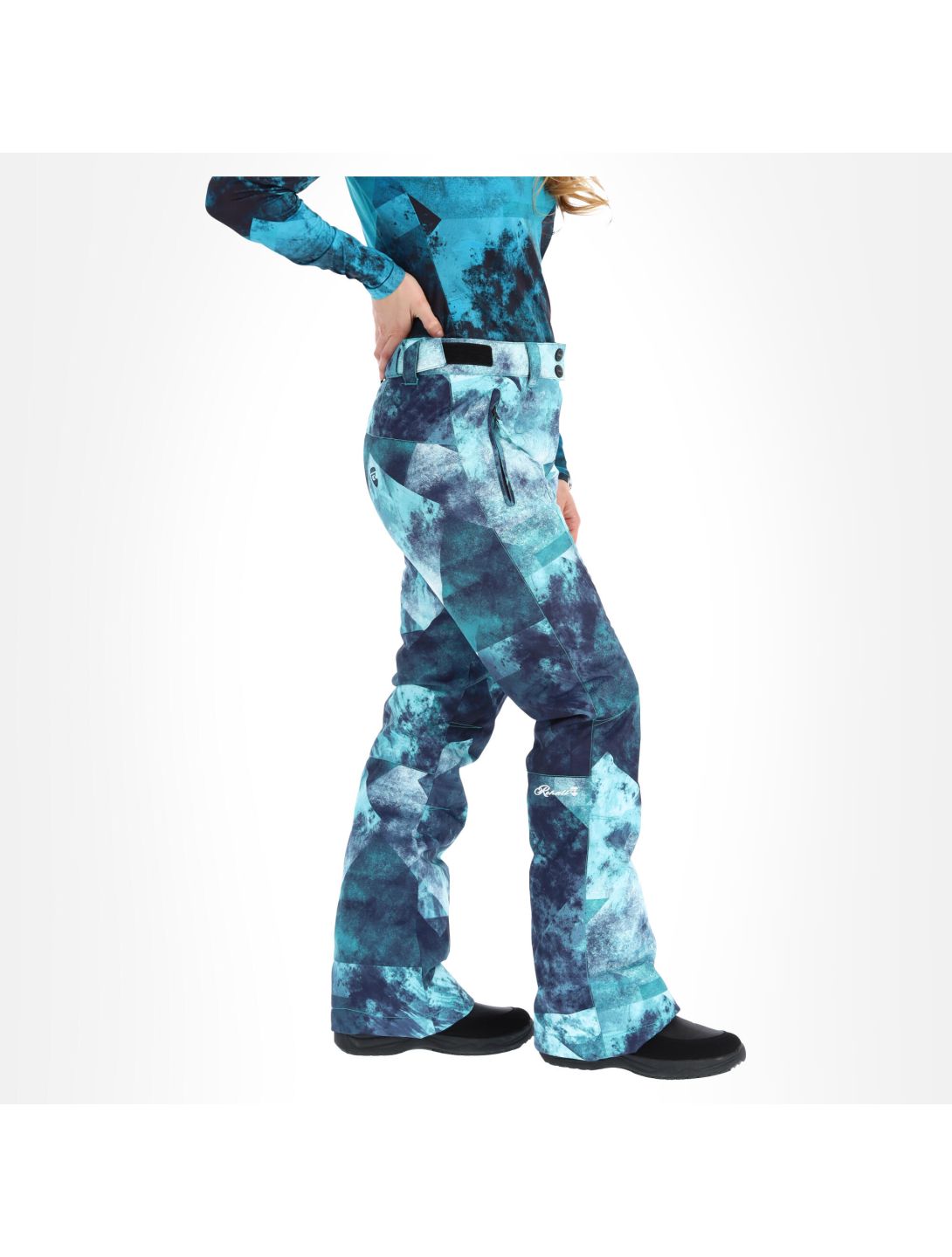 Rehall, Abbey-R pantalones de esquí mujeres graphic aqua azul