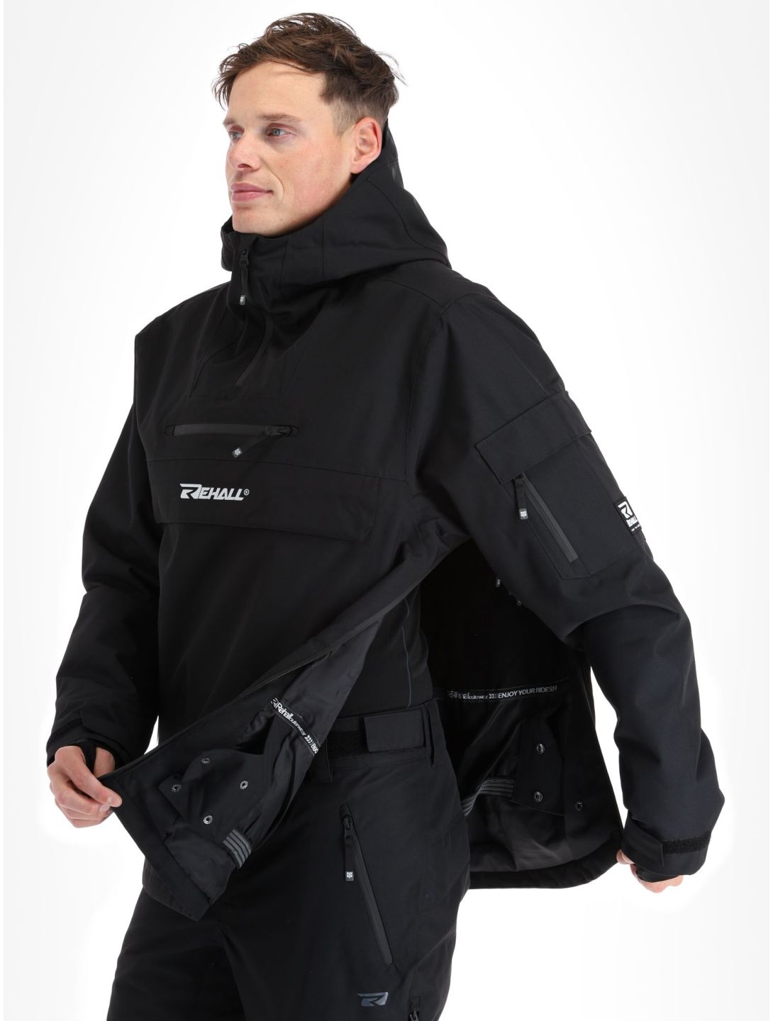 Rehall, Artrix-R anorak hombres Black negro 