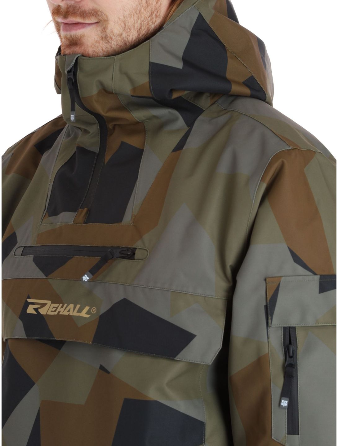 Rehall, Artrix-R anorak hombres Camo Olive verde 