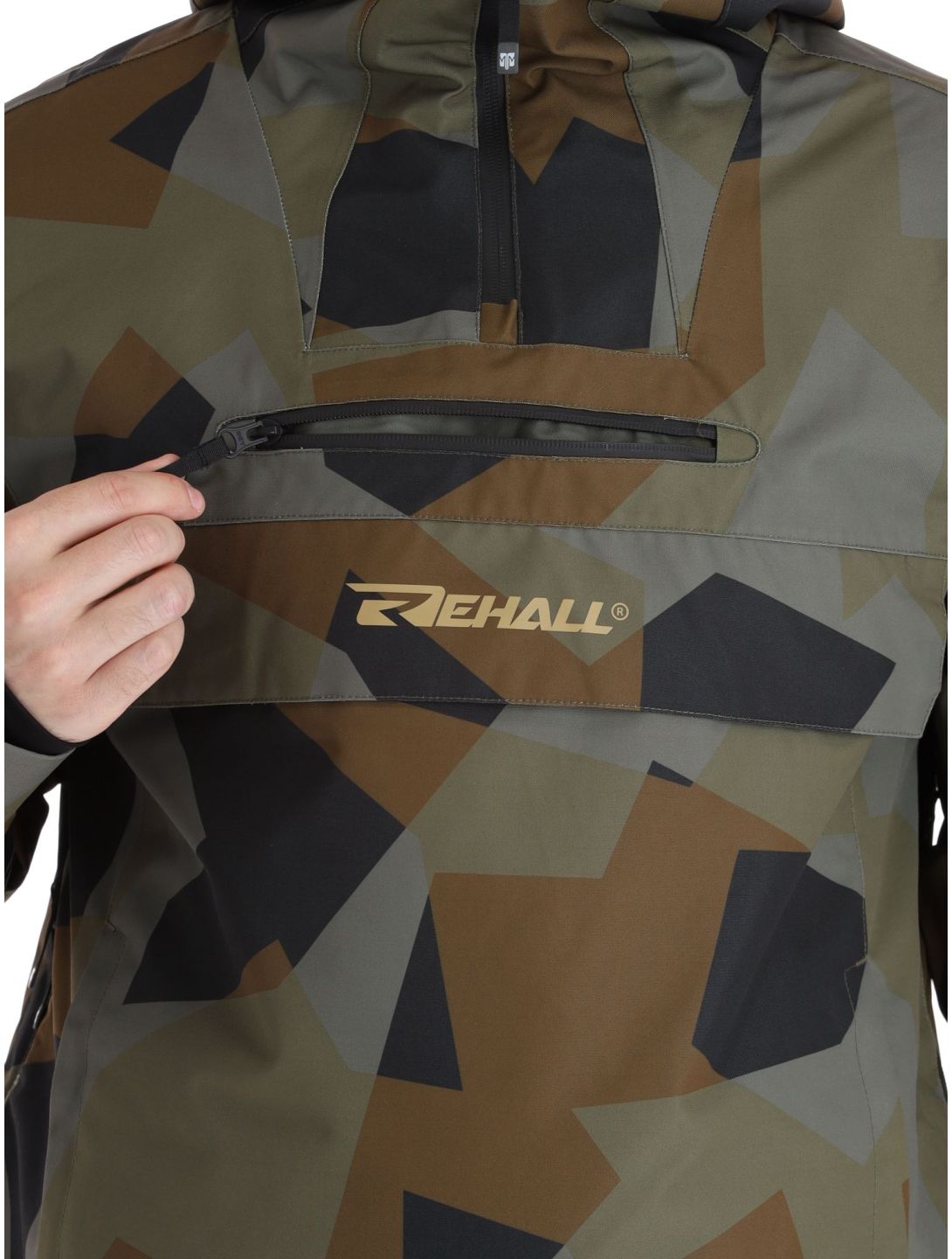 Rehall, Artrix-R anorak hombres Camo Olive verde 