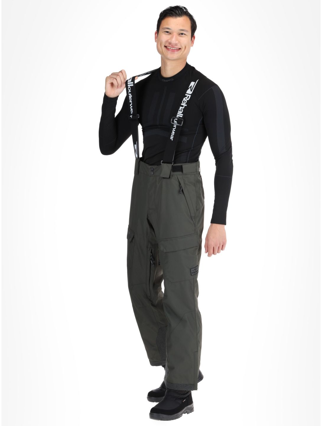 Rehall, Backbone-R pantalones de esquí hombres Graphite gris 