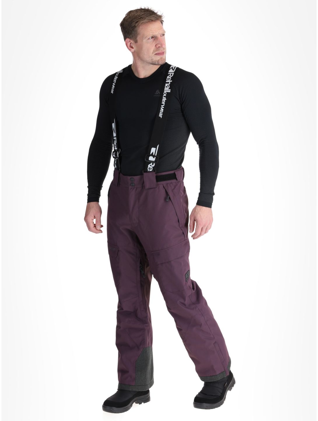 Rehall, Backbone-R pantalones de esquí hombres Plum Perfect púrpura 