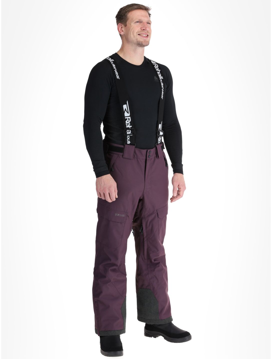 Rehall, Backbone-R pantalones de esquí hombres Plum Perfect púrpura 