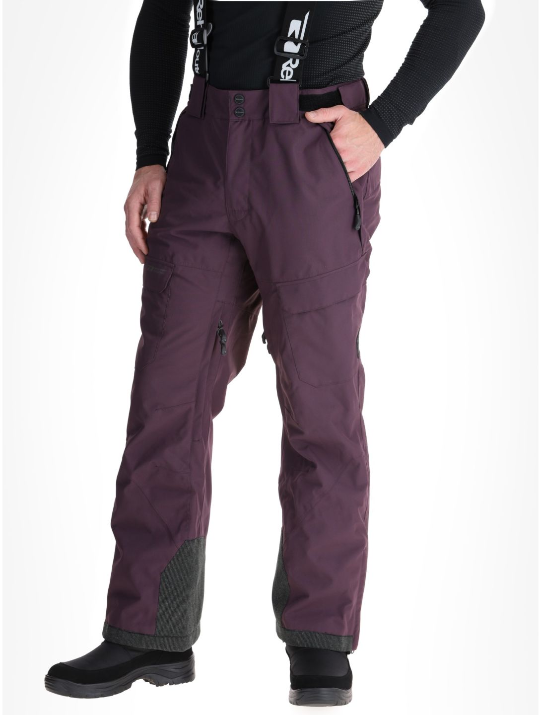 Rehall, Backbone-R pantalones de esquí hombres Plum Perfect púrpura 