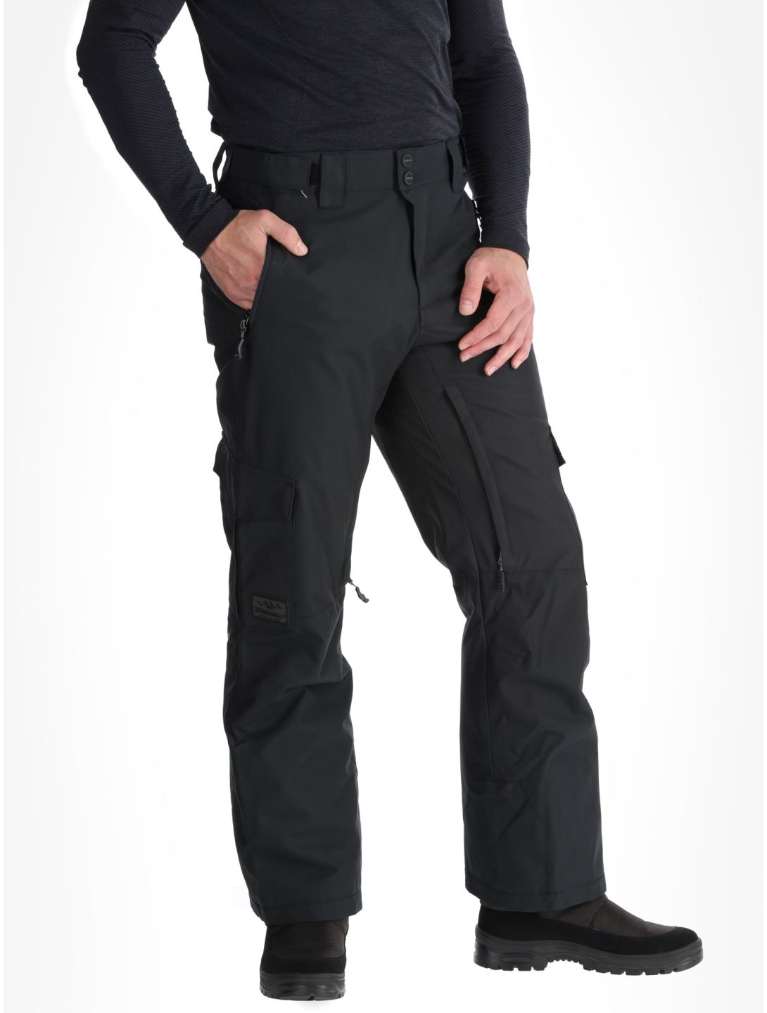 Rehall, Benn-R pantalones de esquí hombres Black negro 