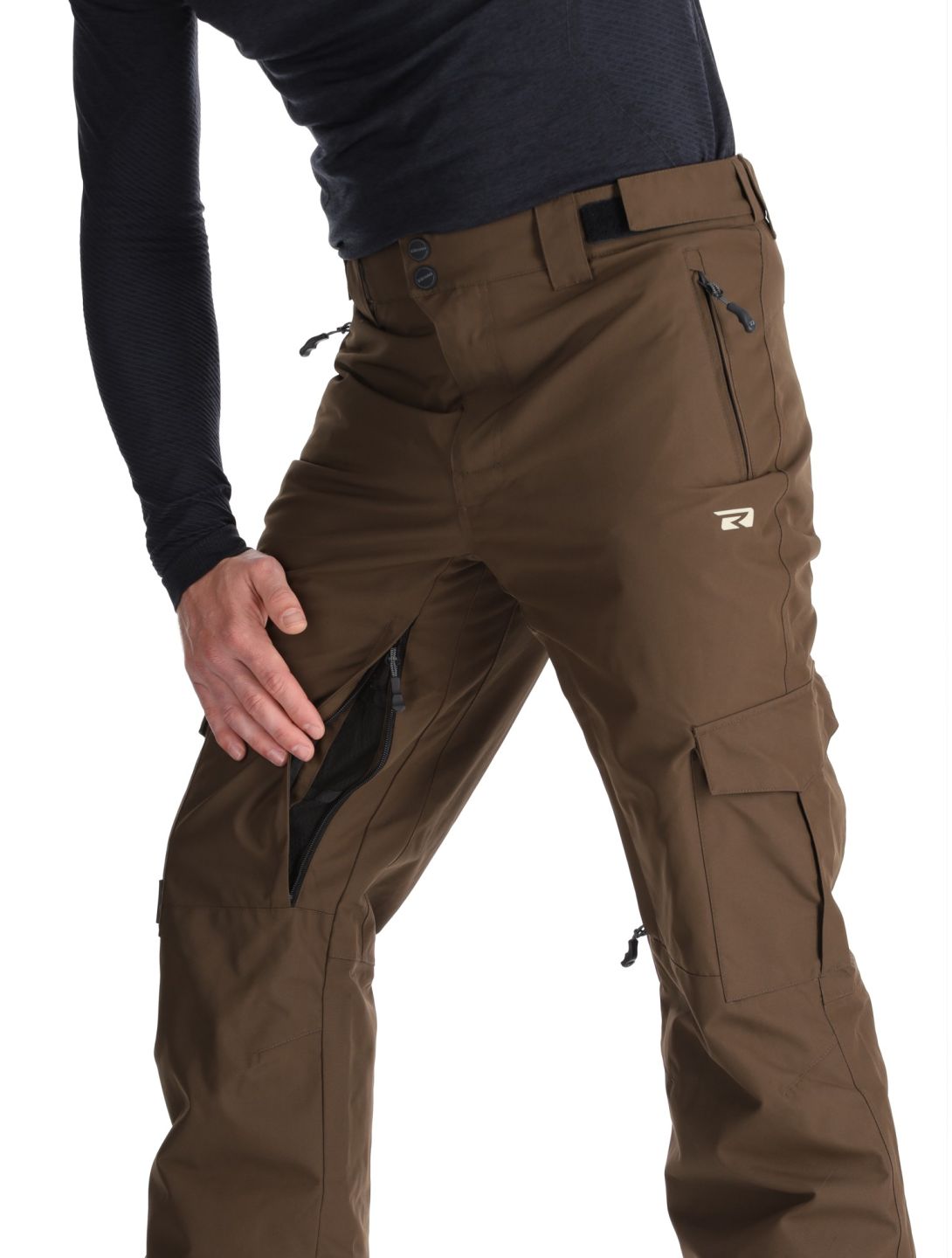 Rehall, Benn-R pantalones de esquí hombres Choco marrón 