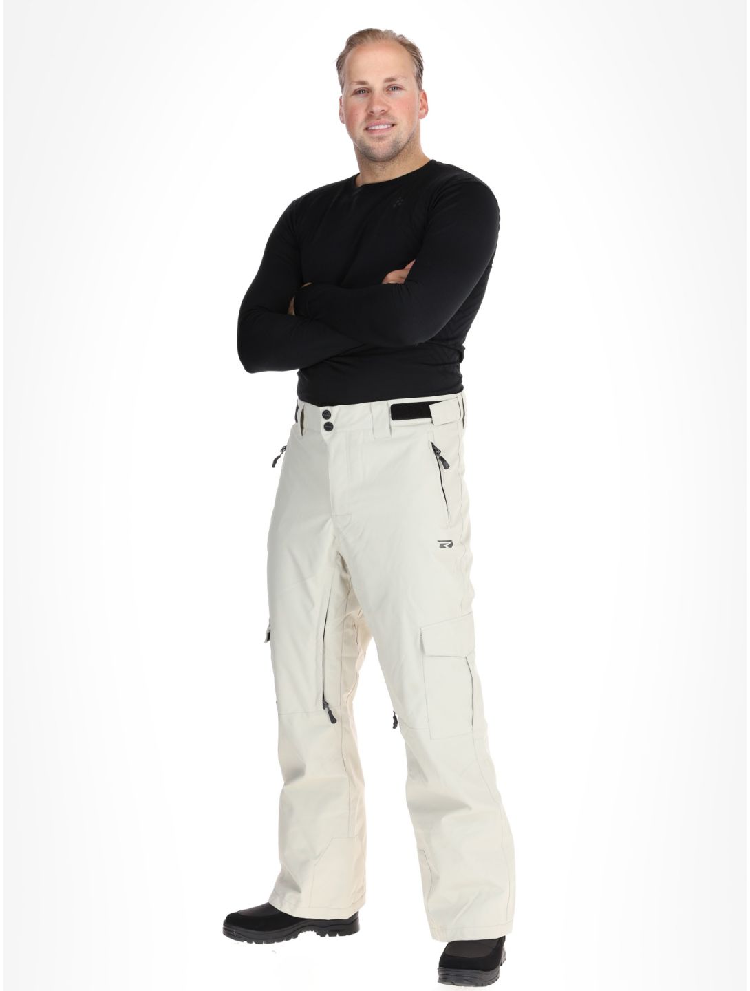 Rehall, Benn-R pantalones de esquí hombres Gravel Stone beige 