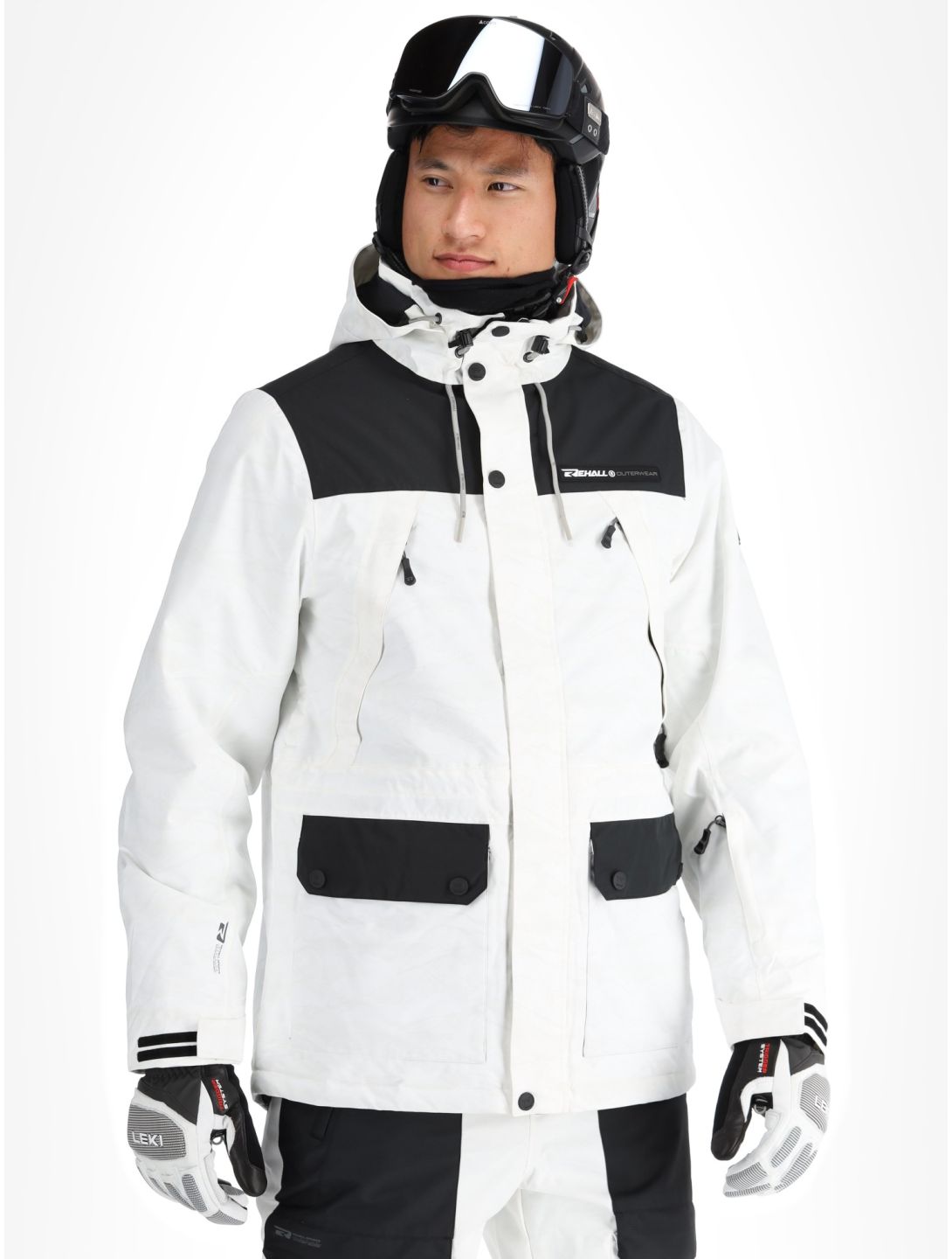 Rehall, Bruce-R chaqueta de esquí hombres White Mountains blanco 