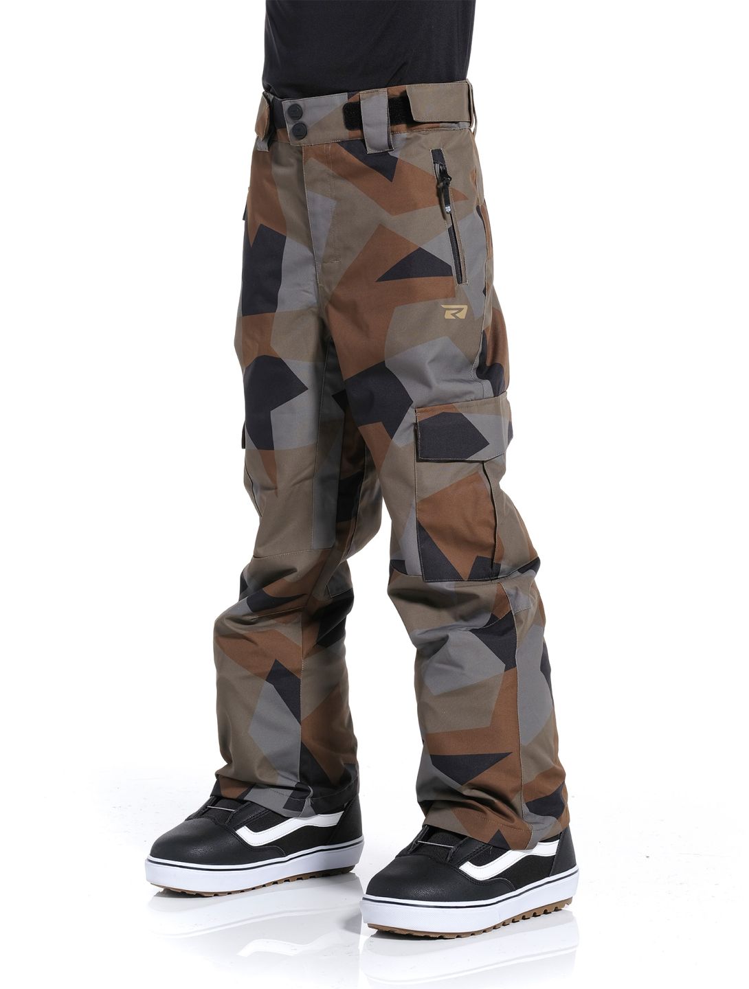 Rehall, Buzz-R-Jr. pantalones de esquí niños Camo Olive verde 