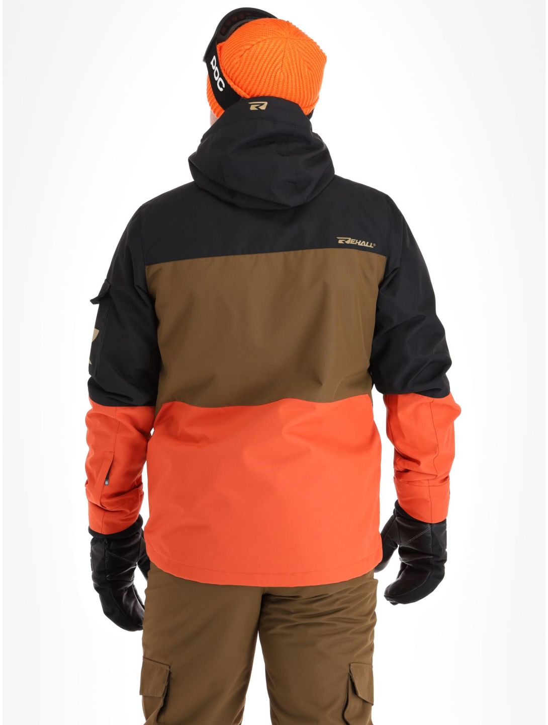 Rehall, Carls-R chaqueta de esquí hombres Rust azul, marrón, naranja 