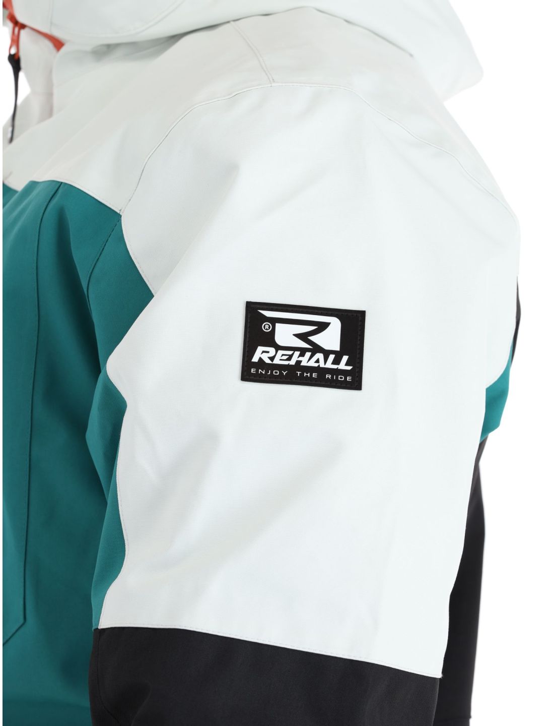 Rehall, Cropp-R chaqueta de esquí hombres Teal green azul, blanco, negro 