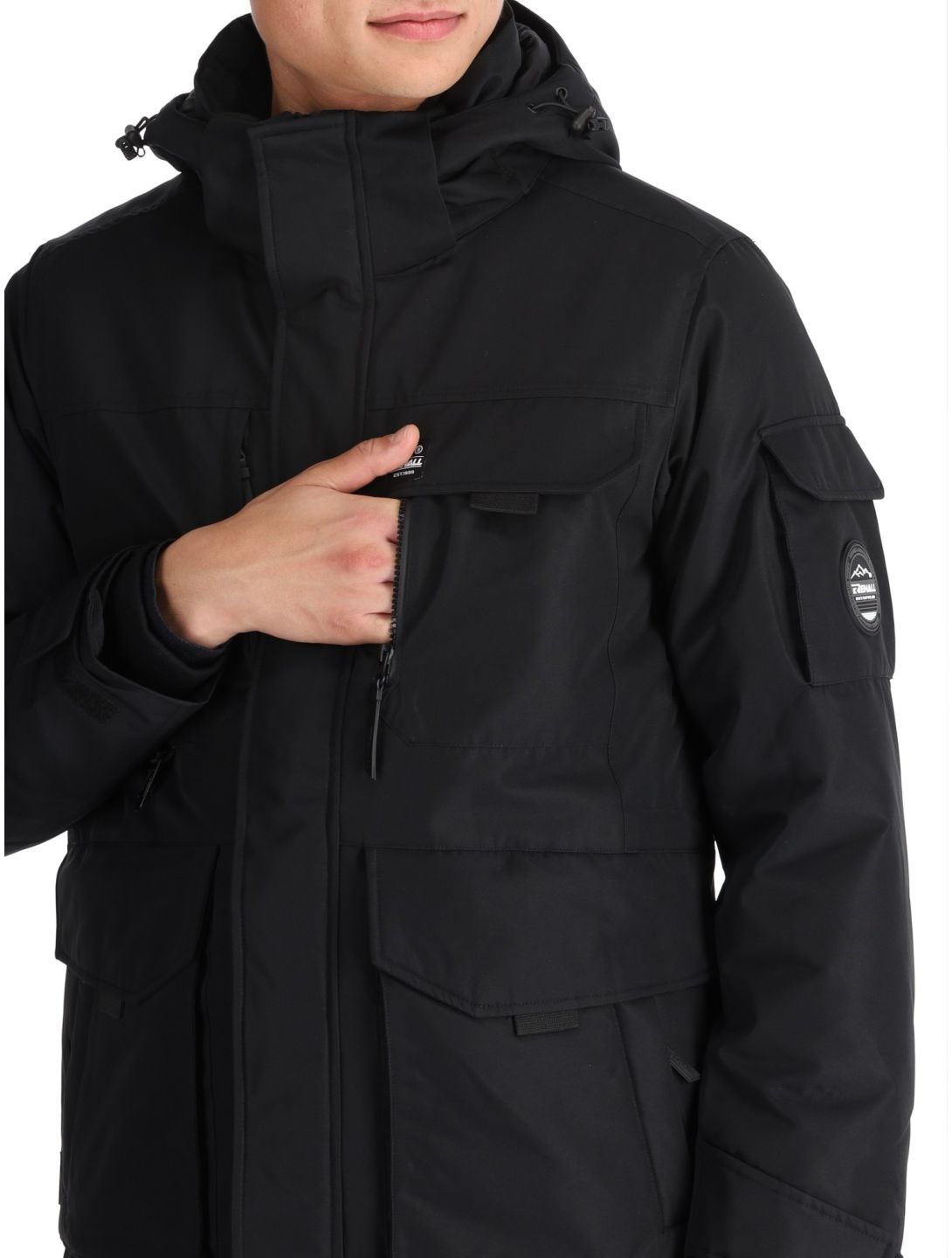 Rehall, Dean-R chaqueta de esquí hombres Black negro 