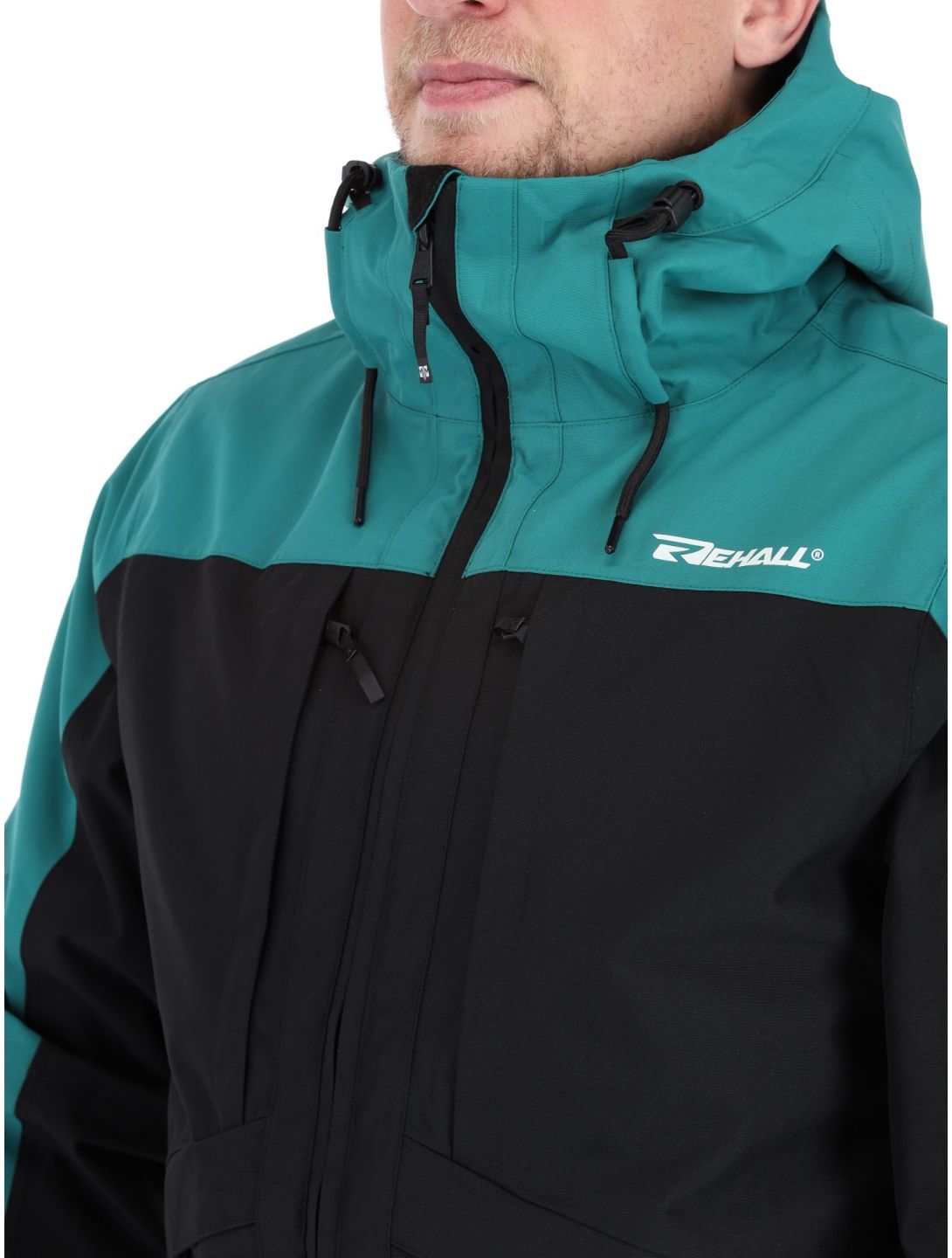 Rehall, Denver-R chaqueta de esquí hombres Teal green azul, negro 