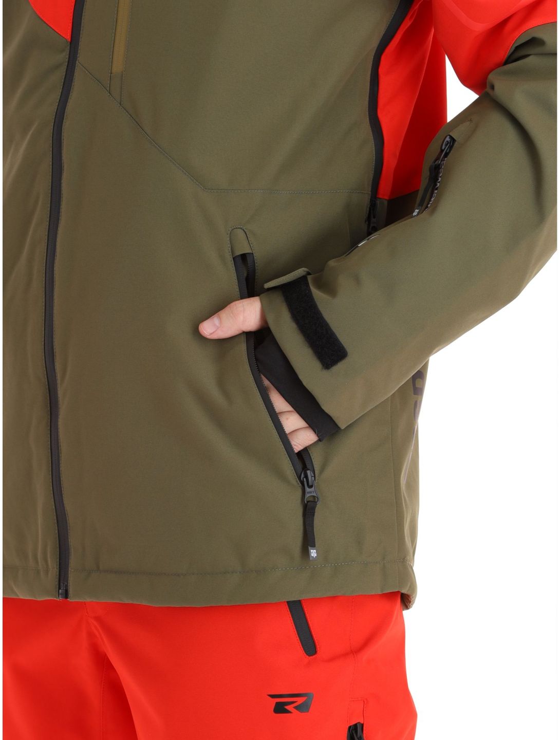 Rehall, Dick-R chaqueta de esquí hombres Olive rojo, verde 