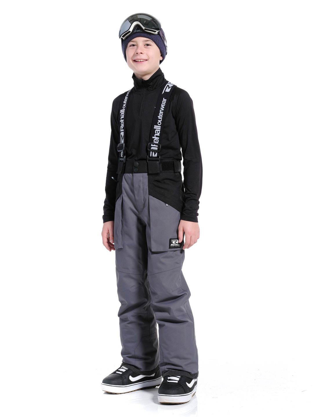 Rehall, Digger-R-Jr. pantalones de esquí niños Gunmetal gris 