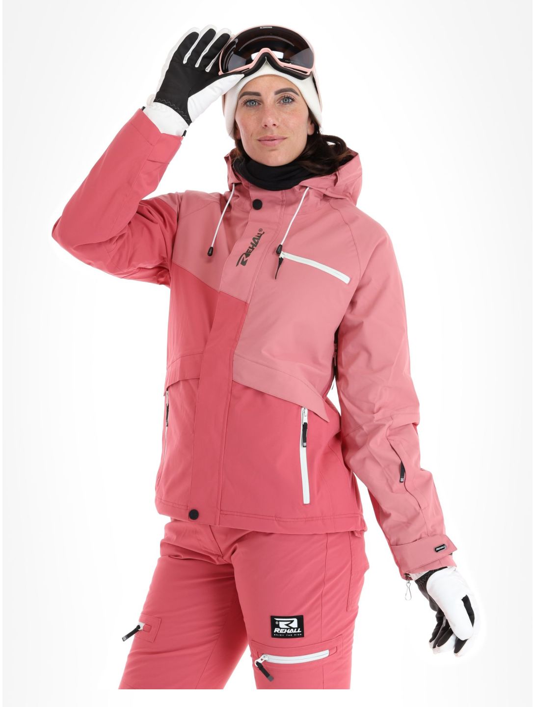 Rehall, Dyna-R chaqueta de esquí mujeres Slate Rose rosa 