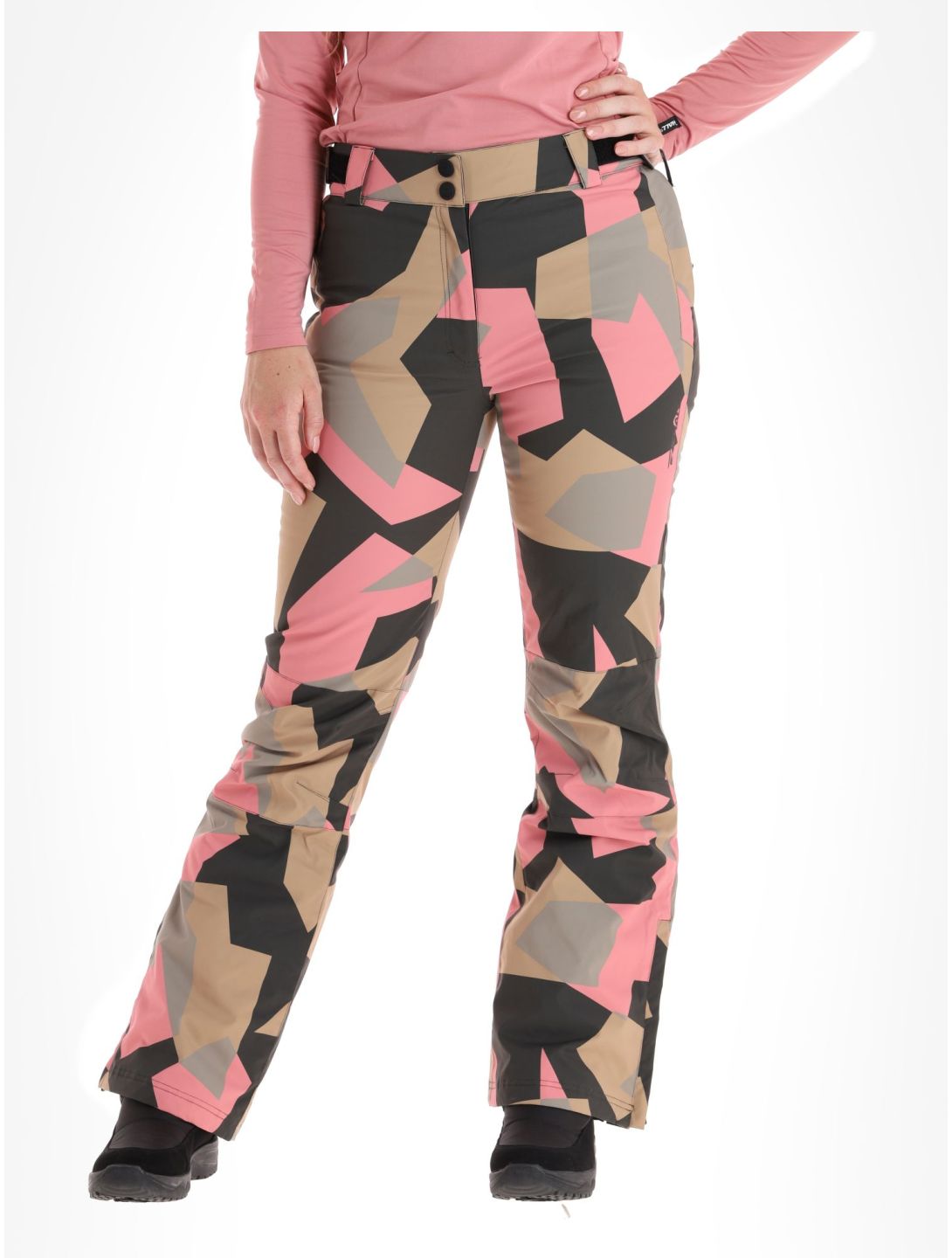 Rehall, Eva-R pantalones de esquí mujeres Camo Rose rosa 