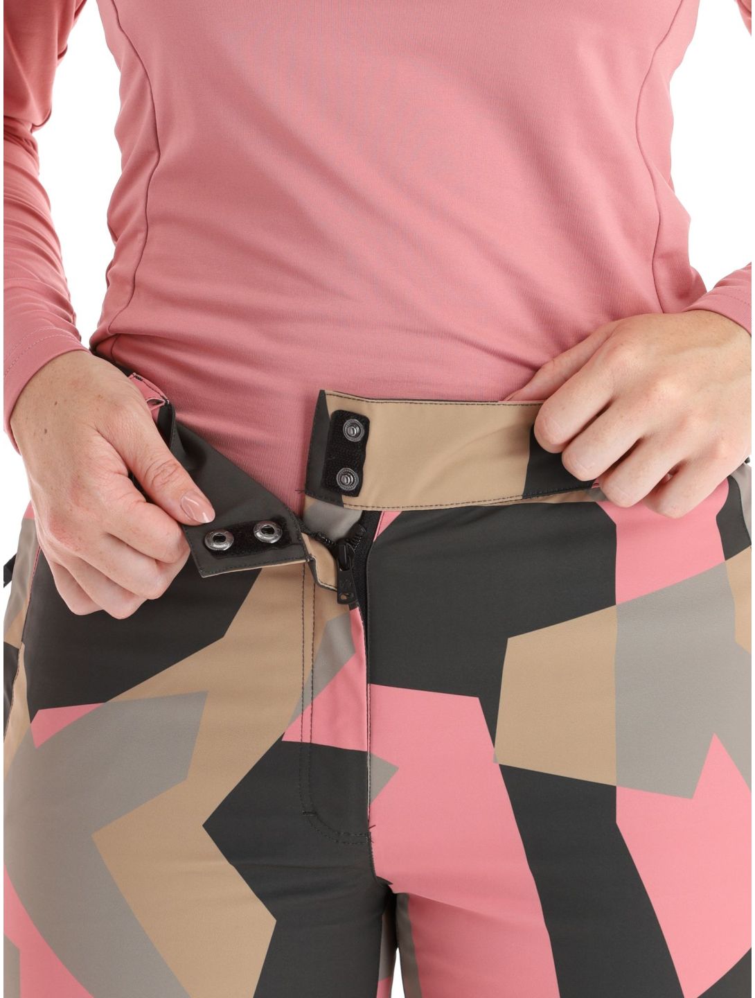 Rehall, Eva-R pantalones de esquí mujeres Camo Rose rosa 