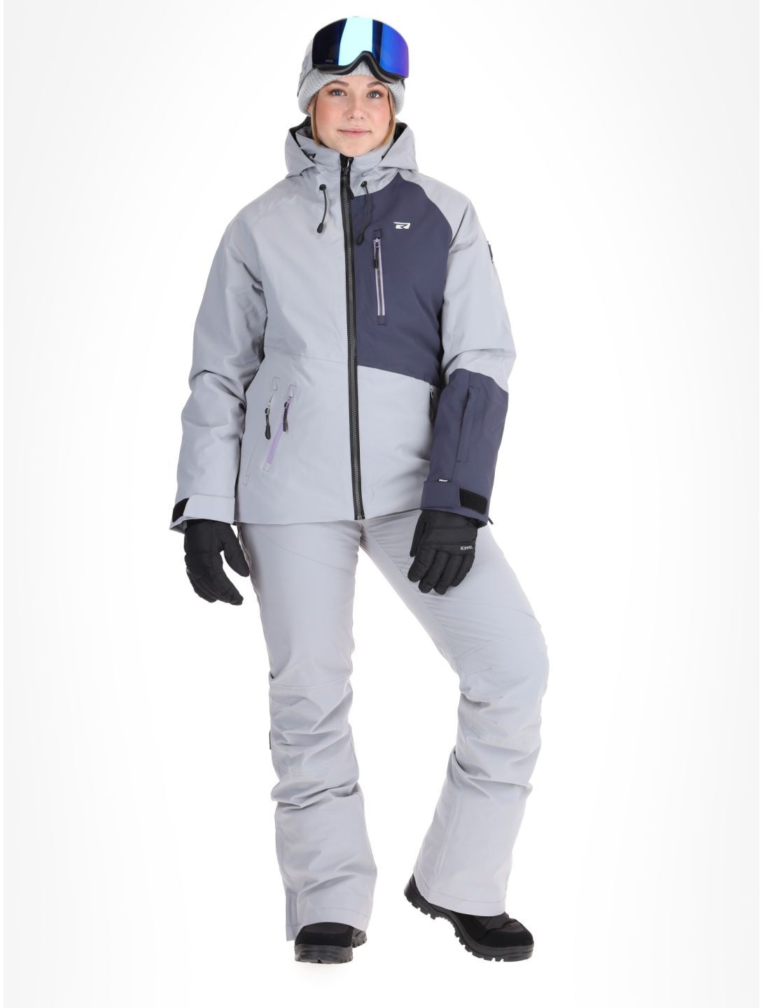 Rehall, Faye-R chaqueta de esquí mujeres Sleet gris 