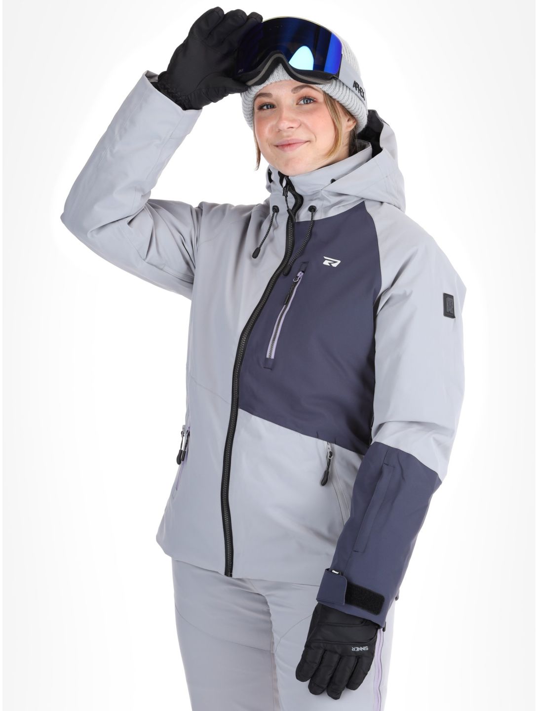 Rehall, Faye-R chaqueta de esquí mujeres Sleet gris 