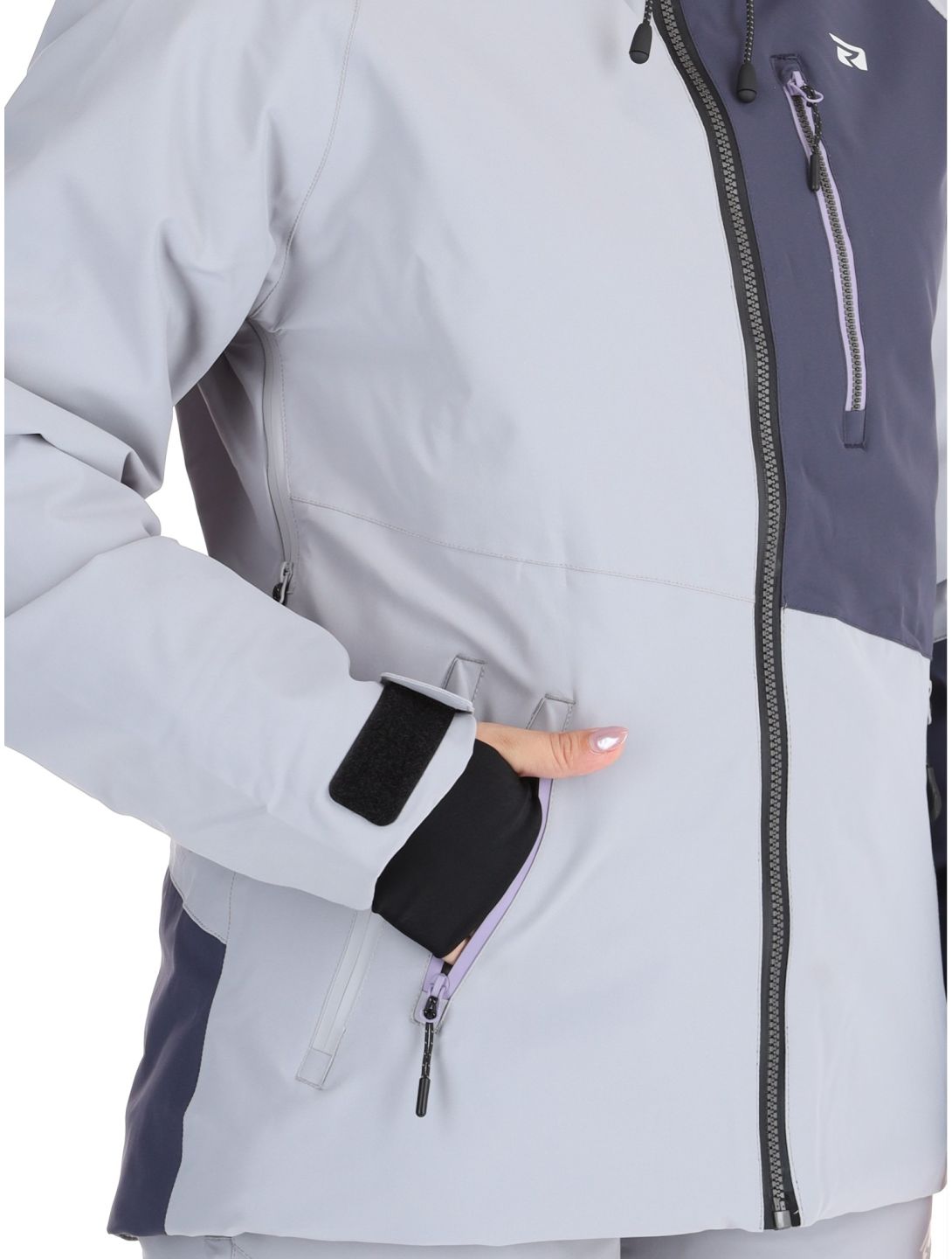 Rehall, Faye-R chaqueta de esquí mujeres Sleet gris 