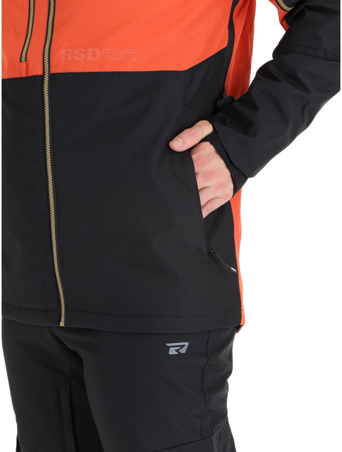 Rehall, Geri-R chaqueta de esquí hombres Rust marrón, negro 