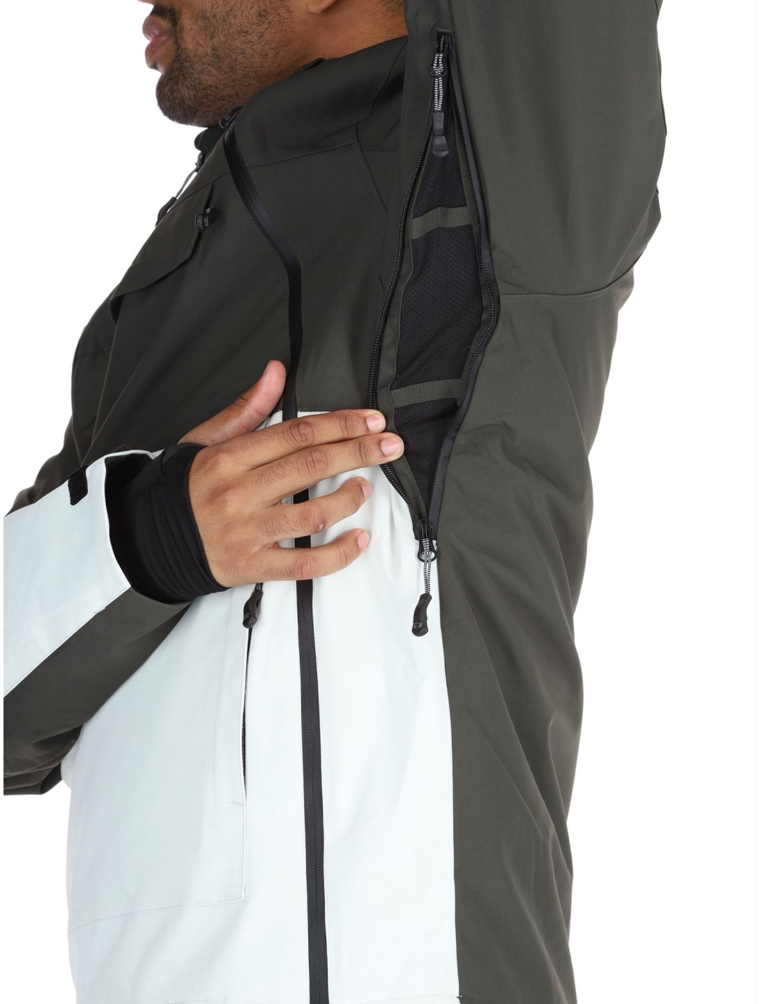 Rehall, Helicon-R chaqueta de esquí hombres Graphite blanco, gris 