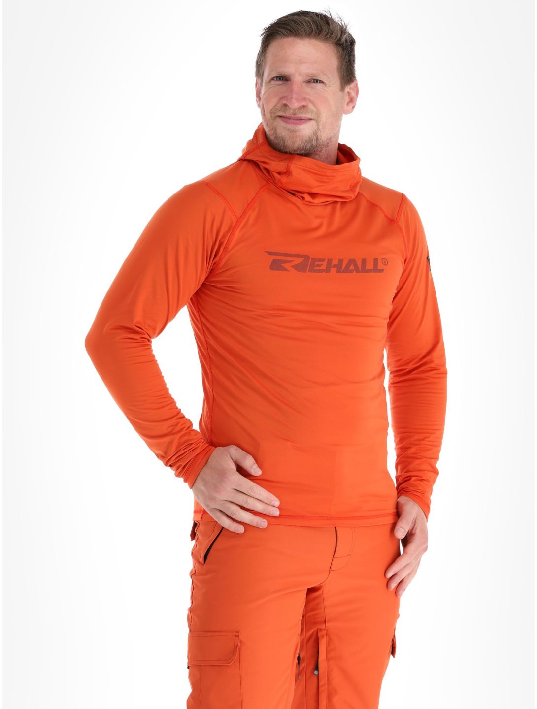 Rehall, Hoffa-R camisa termoactiva hombres Rust rojo 