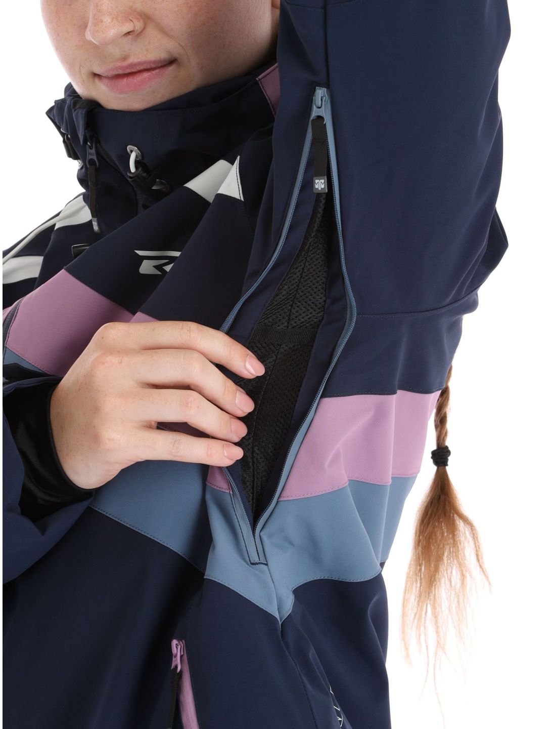 Rehall, June-R chaqueta de esquí mujeres Navy azul, púrpura 