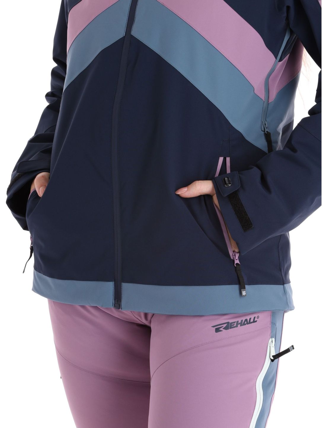 Rehall, June-R chaqueta de esquí mujeres Navy azul, púrpura 