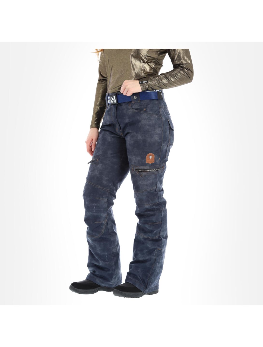 Rehall, Keely-R pantalones de esquí mujeres washed denim azul