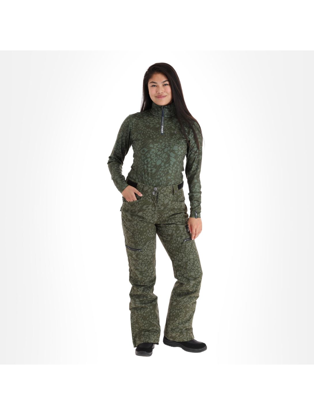 Rehall, Lise-R pantalones de esquí mujeres dusty panther verde 