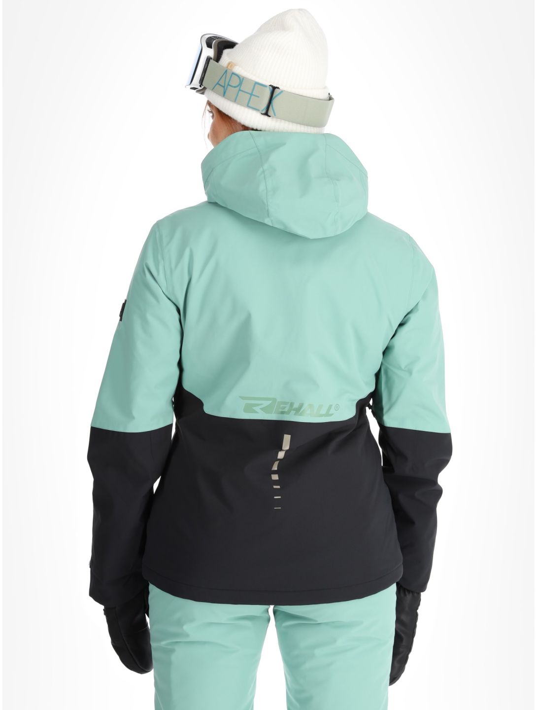 Rehall, Liza-R chaqueta de esquí mujeres Feldspar negro, verde 