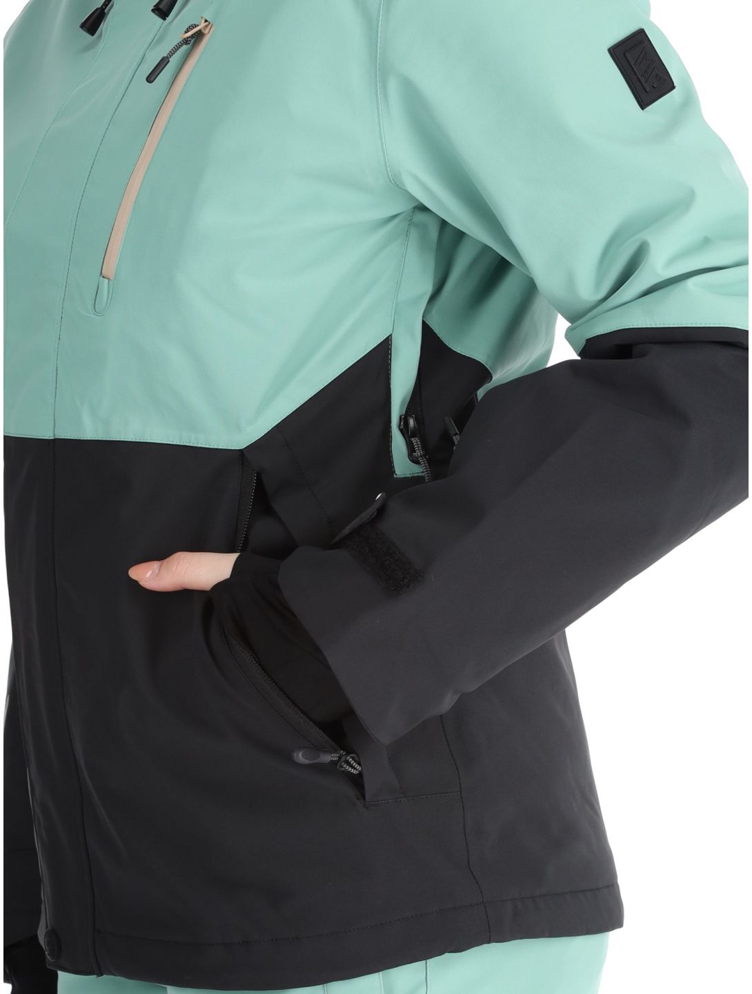 Rehall, Liza-R chaqueta de esquí mujeres Feldspar negro, verde 