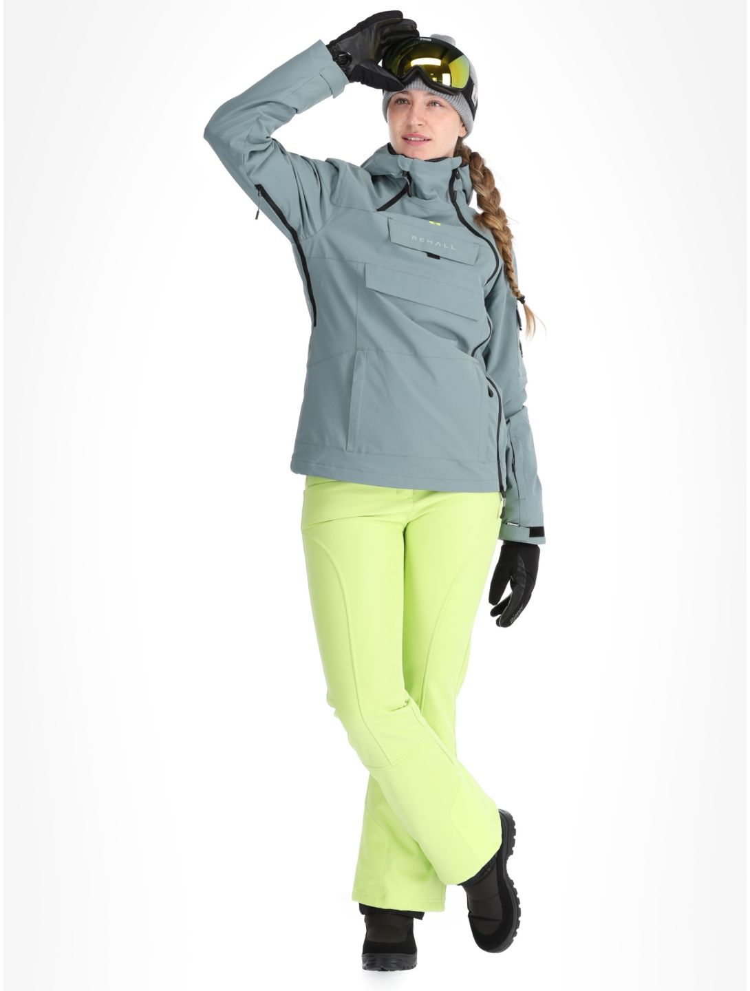 Rehall, Lou-R chaqueta de esquí mujeres Trooper gris 