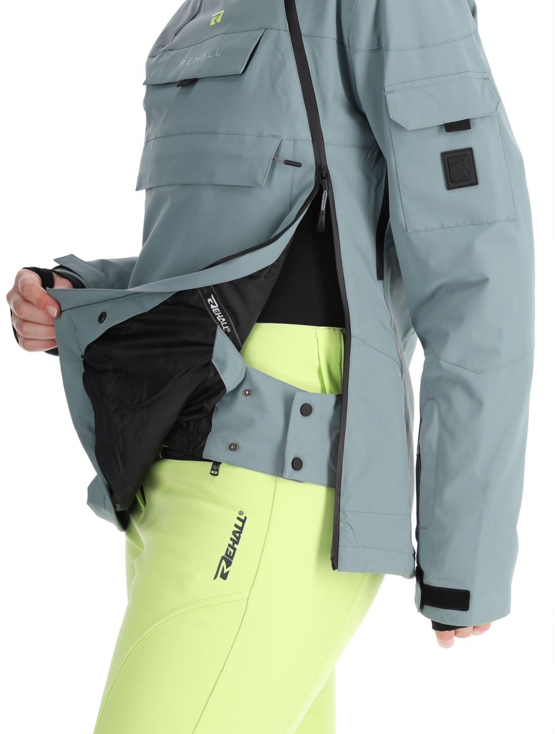 Rehall, Lou-R chaqueta de esquí mujeres Trooper gris 