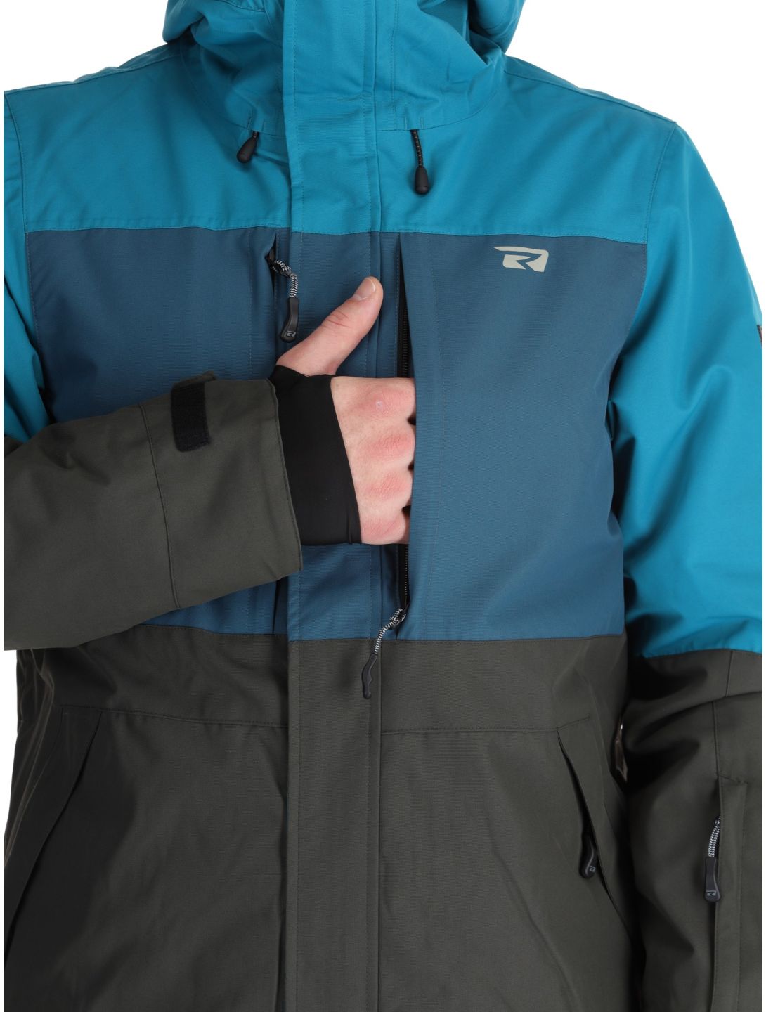 Rehall, Mayon-R chaqueta de esquí hombres Petrol gris, verde 