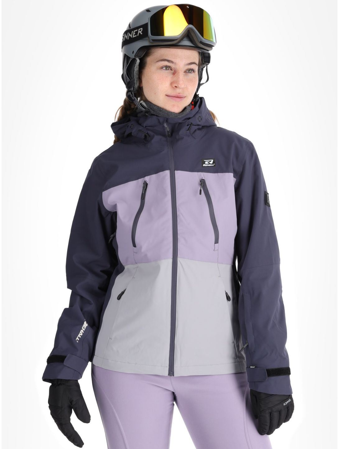 Rehall, Meave-R chaqueta de esquí mujeres Graphite gris, púrpura 