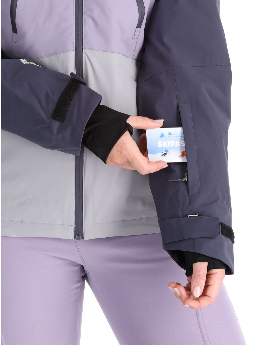 Rehall, Meave-R chaqueta de esquí mujeres Graphite gris, púrpura 