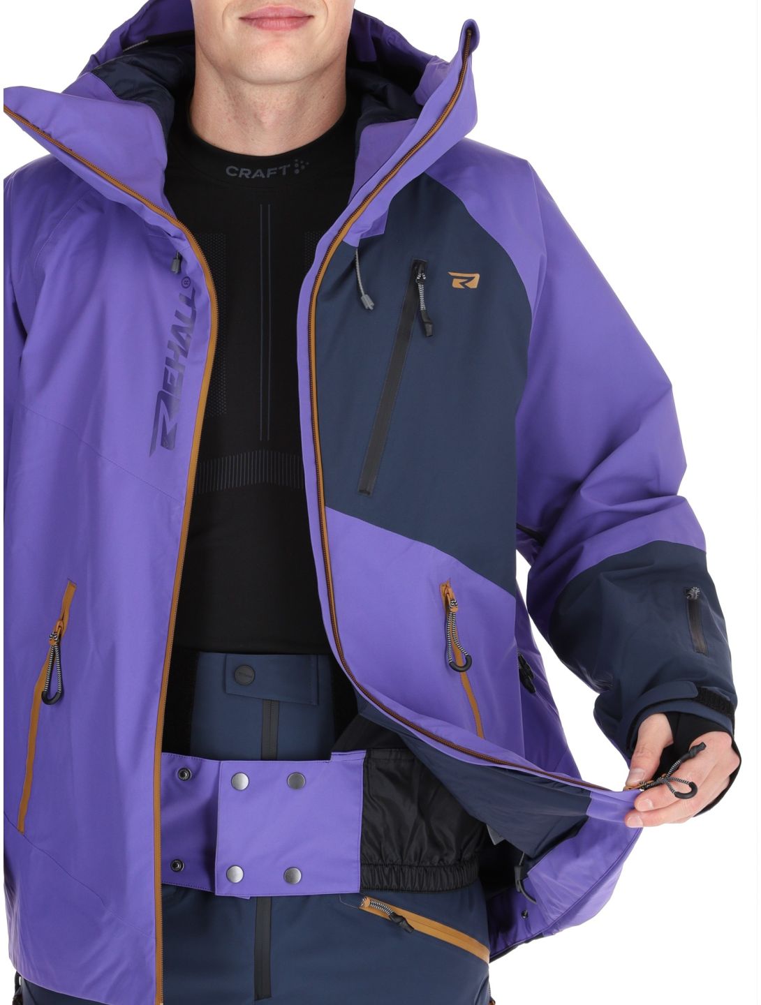 Rehall, Nevado-R chaqueta de esquí hombres Purple púrpura 