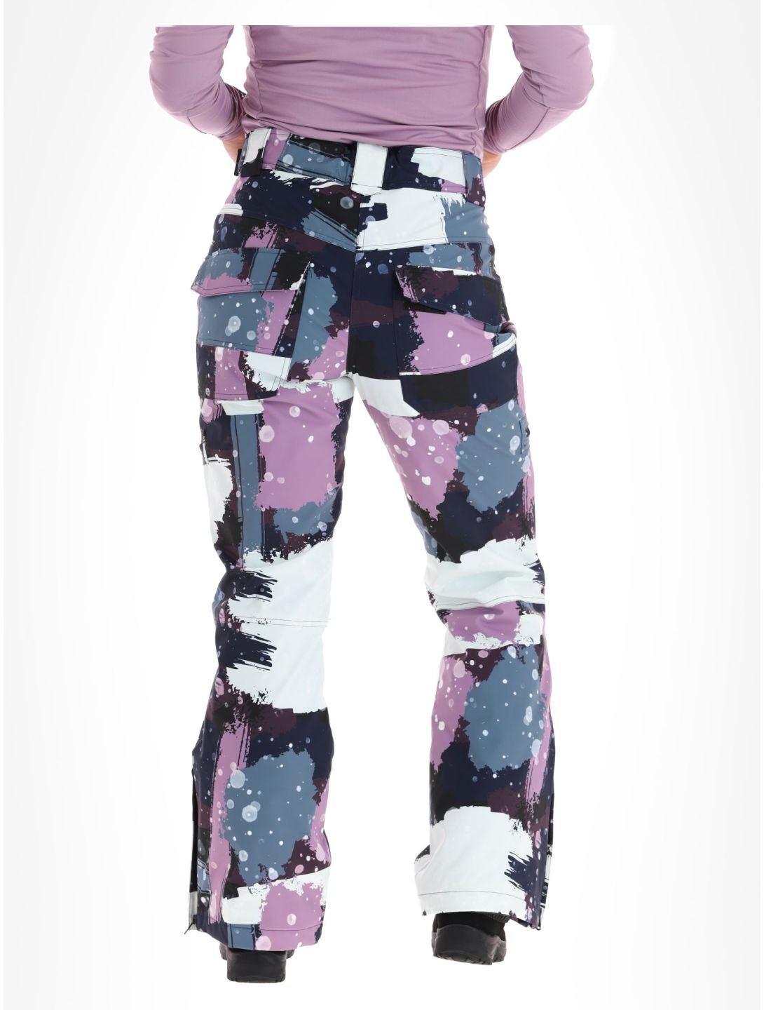 Rehall, Nori-R pantalones de esquí mujeres Camo Abstract Lavender multicolor, púrpura 