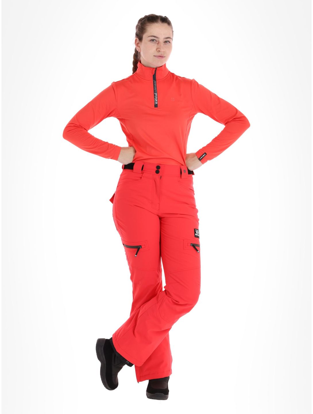 Rehall, Nori-R pantalones de esquí mujeres Hibiscus Red rojo 