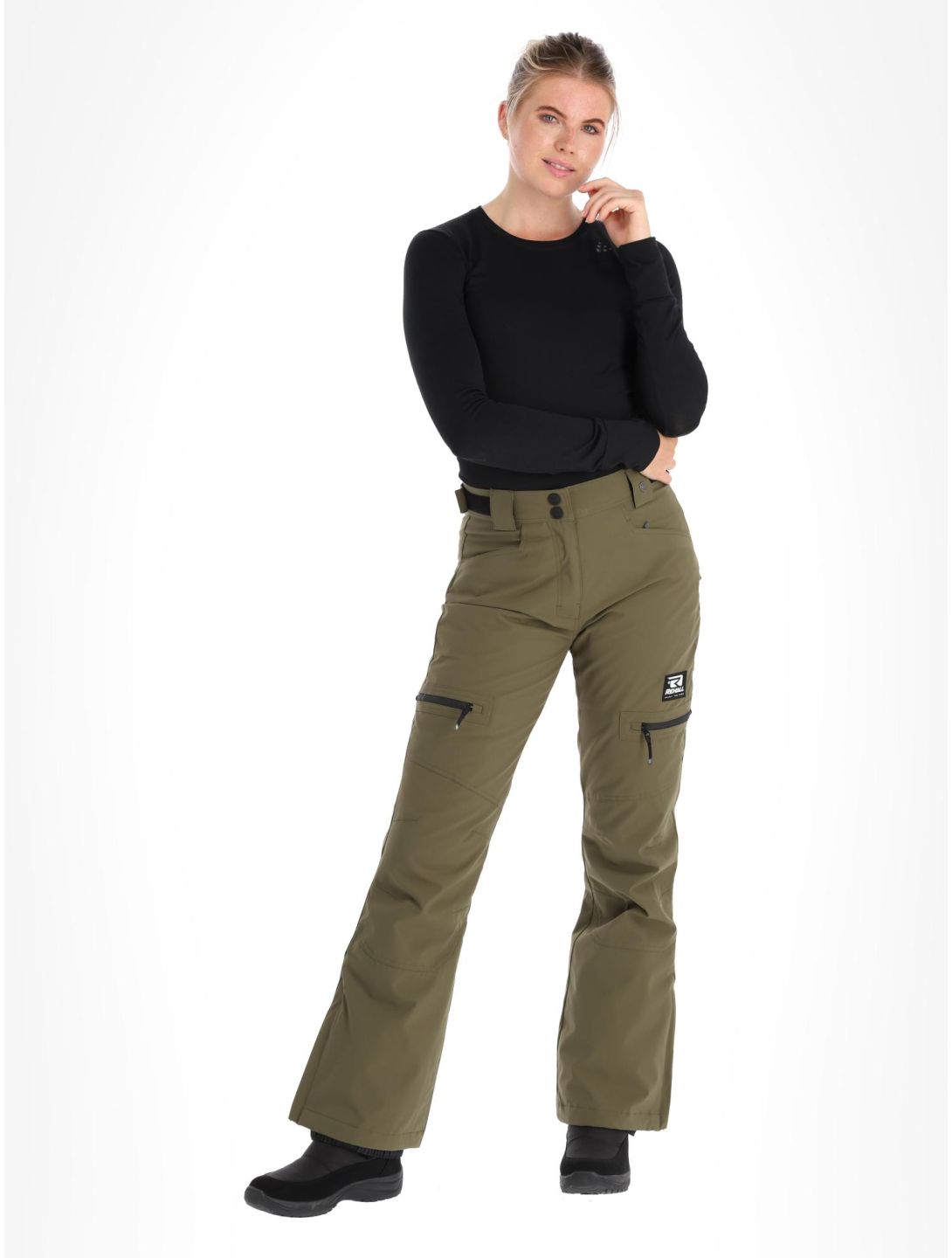 Rehall, Nori-R pantalones de esquí mujeres Olive verde 