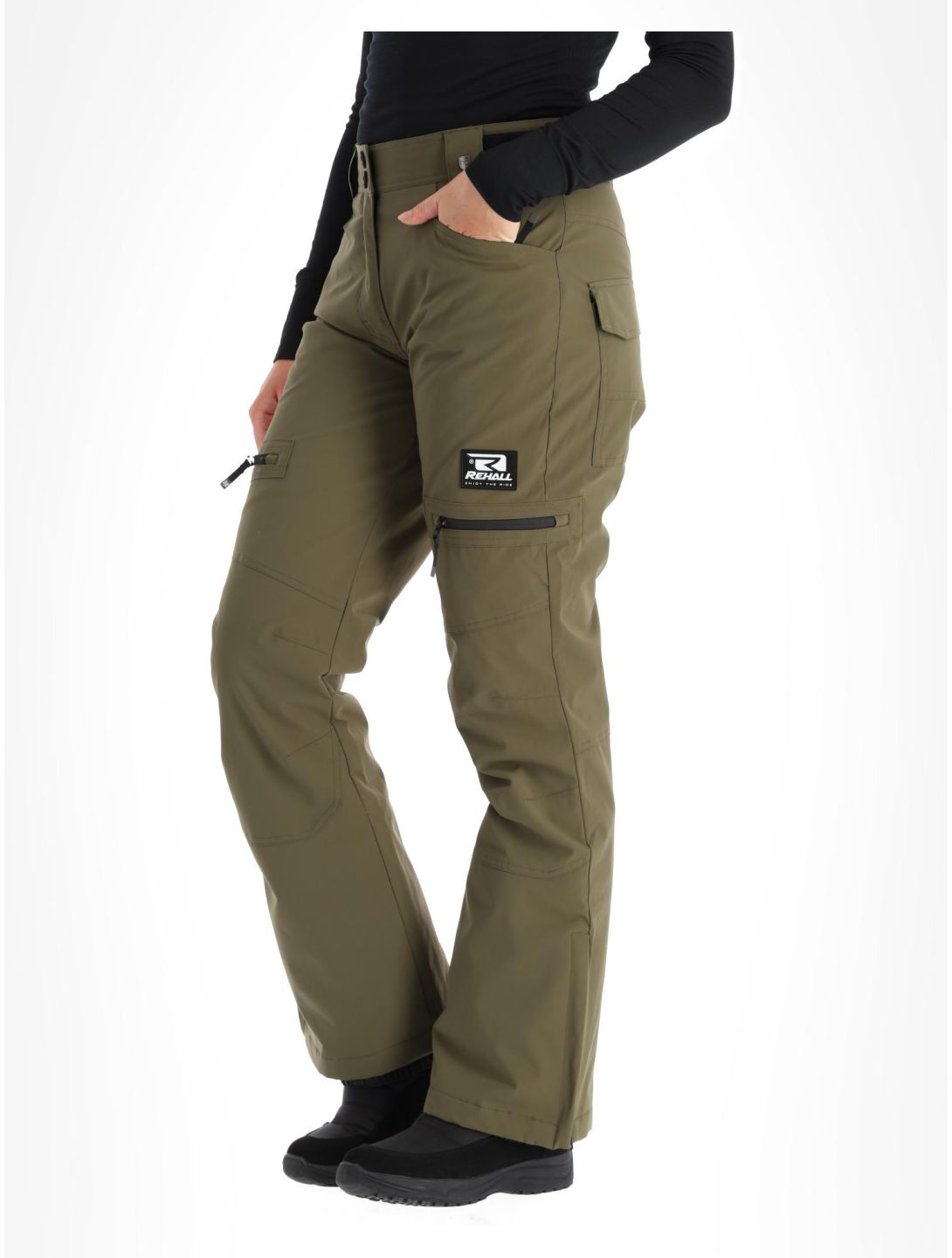 Rehall, Nori-R pantalones de esquí mujeres Olive verde 