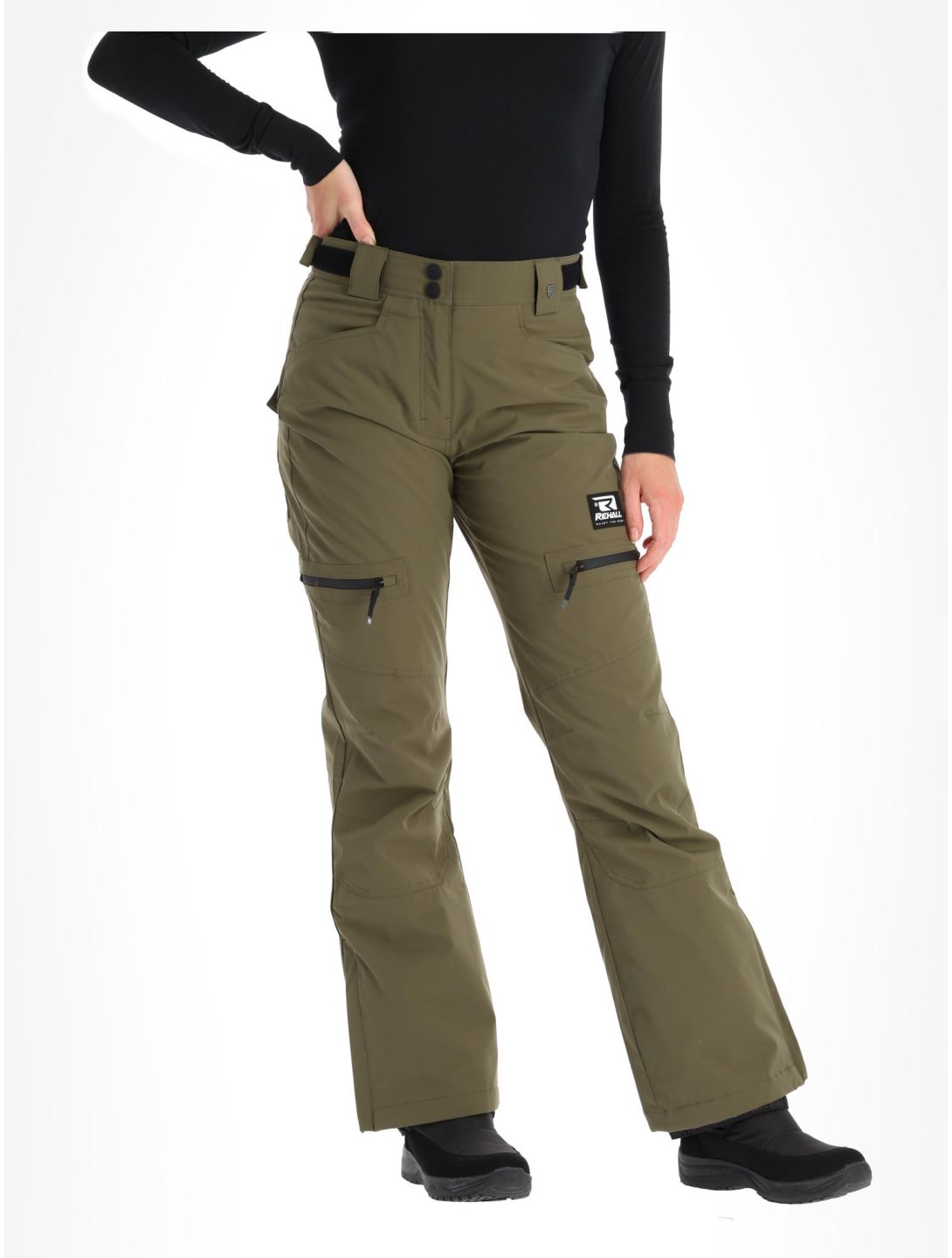 Rehall, Nori-R pantalones de esquí mujeres Olive verde 