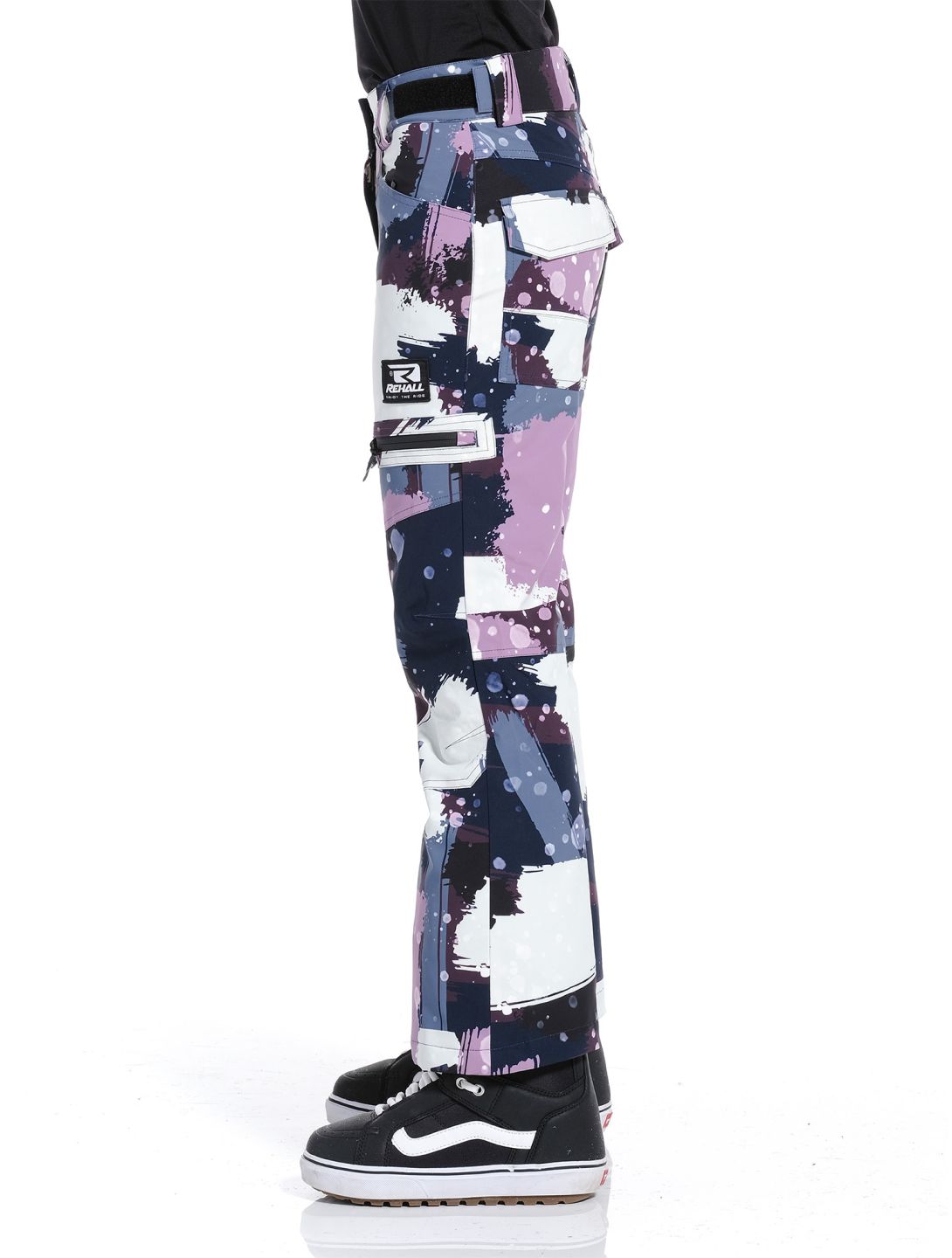 Rehall, Nori-R-Jr. pantalones de esquí niños Camo Abstract Lavender multicolor, púrpura 